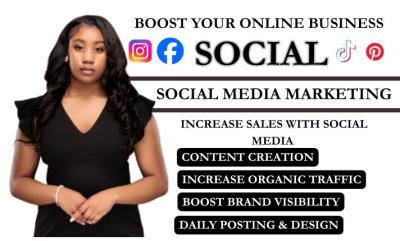 I Will Be Your Social Media Manager, Content Creator, TikTok Manager, and Carousel Post Specialist