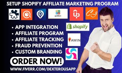 Setup Shopify Affiliate Marketing Tracking with GoAffPro, UpPromote, CJ, Awin, and Candy Apps