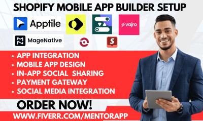 Setup Mobile App Builder: Shopney, Vajro, Hulk, MageNative, AppTile, Tapcart, OneMobile