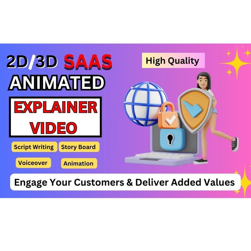 I Will Create a Captivating SaaS Explainer Video, 2D Product Demo, and Animation for Your SaaS Product