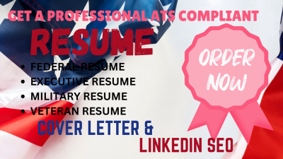 I Will Write a Top Tier Federal, Executive, and Veteran Resume for Your Job Search