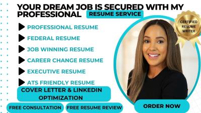 I will write a professional ATS resume, cover letter, and LinkedIn profile