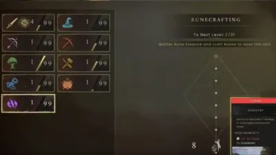 Unlocking new skills in RuneScape Dragonwilds
