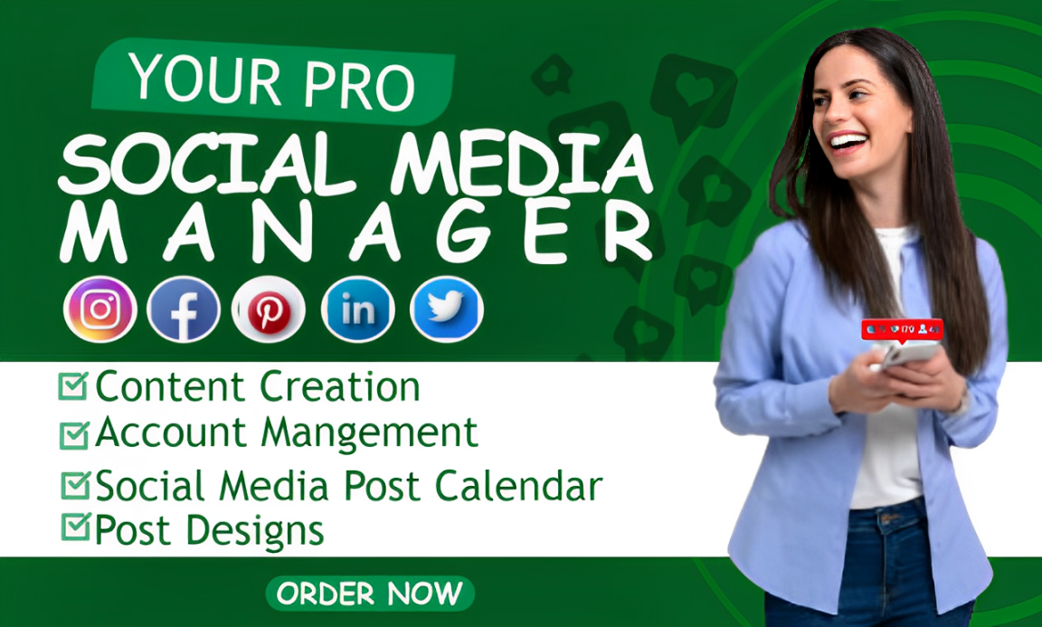 I will be your social media manager, Instagram, TikTok manager and content creator