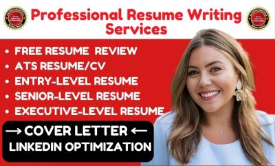 I will write a professional ATS optimized resume, cover letter, LinkedIn profile & more