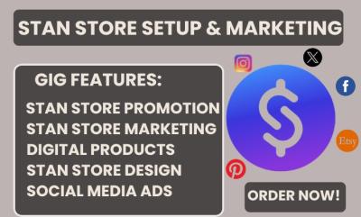 I Will Stan Store Marketing, Etsy Stan Store, Stan Store Sales Funnel and Promotion