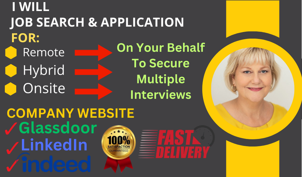 I will find and search for remote, hybrid or onsite job at job boards, reverse recruits
