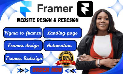 Build Framer Website Design from Figma to Framer | Framer Landing Page & Website Development