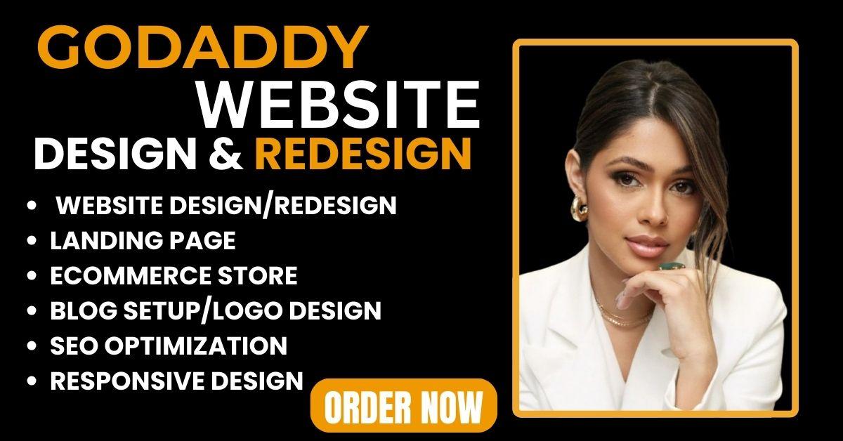 I will do GoDaddy website design, GoDaddy website redesign, and website design