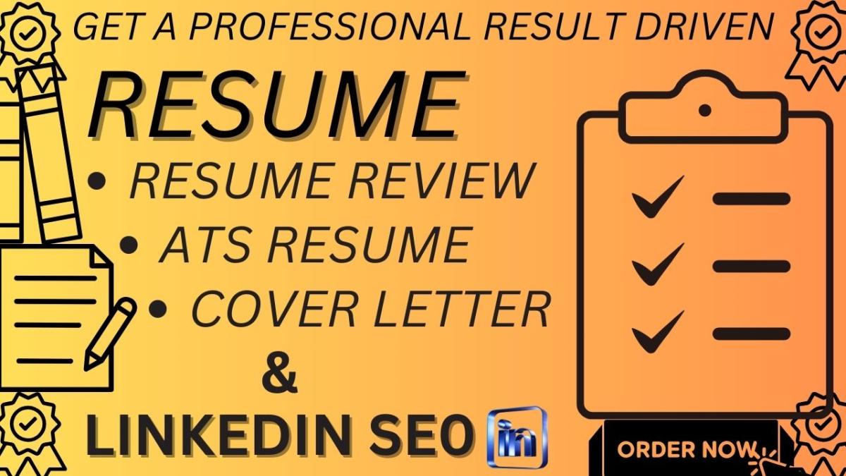 I Will Offer Expert Resume Writing, LinkedIn Optimization, and Job Search Assistance