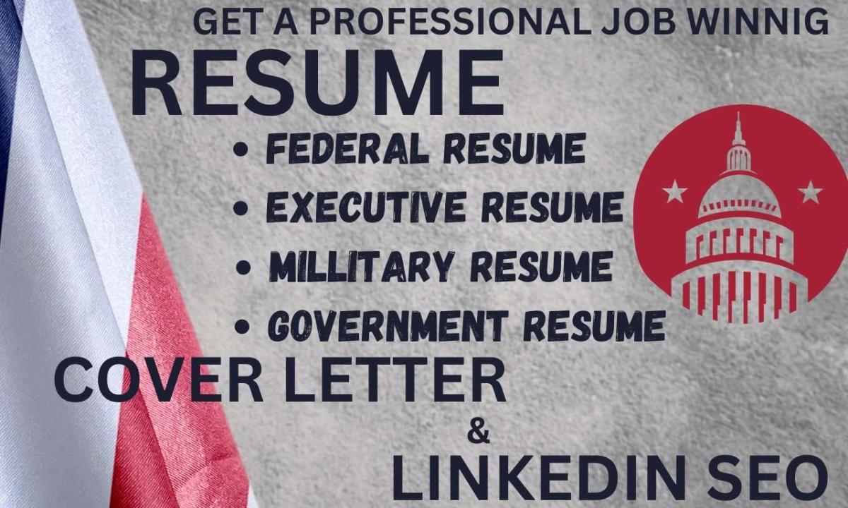 I Will Write a Professional Federal Resume for USAJOBS or Government Positions