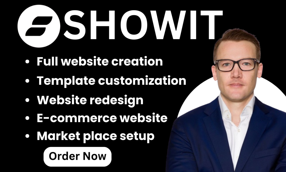 I will design Showit website and redesign Showit template