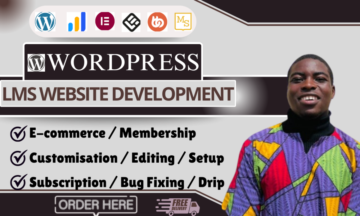I will build LMS Website E-learning WordPress with LearnDash, BuddyBoss, Tutor LMS Pro