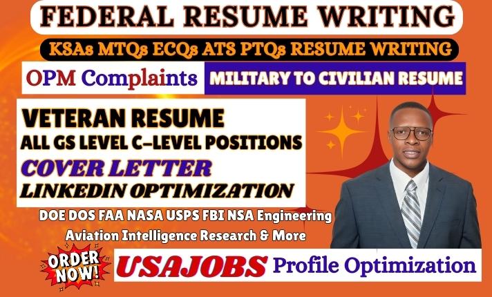 I will write federal USAJOBS resume | Federal resume writing | Professional ATS resume