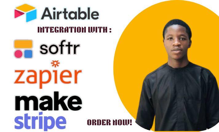 I Will Setup Airtable & Integrate Webflow with Zapier, Softr, HubSpot, Make.com & Stripe
