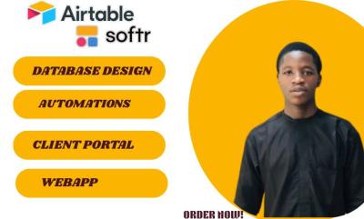 I will setup Airtable Database, Automation, Softr Webapp, Client Portal, Zapier Integration