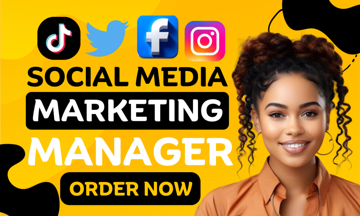 I will social media marketing manager Instagram content creator Instagram post design