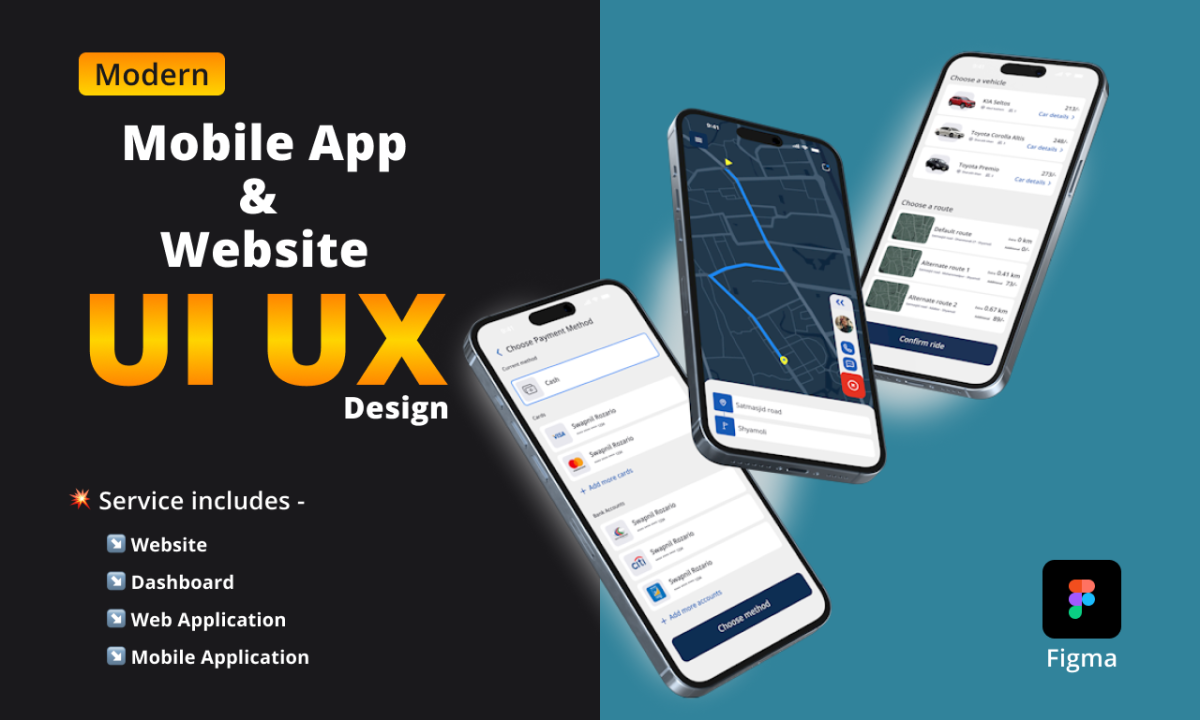 I Will Design Professional UI/UX for Website and Mobile App
