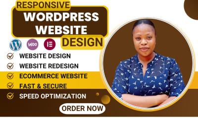 Build WordPress Website Design, WordPress Landing Page, WooCommerce