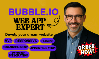 I will develop responsive Bubble.io web apps and SaaS solutions