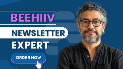 Be Your Beehiiv Manager: Design Beehive Landing Page & Editable Newsletter