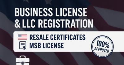 I Will Get US Resale Certificate, Seller Permit, MSB License, EIN, Register Your LLC