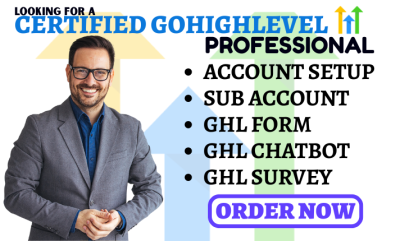 I Will Design GoHighLevel Form, GoHighLevel Chatbot, GHL Workflow & Sub-Account Setup