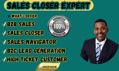 I will salesperson, high ticket salescloser, sales representative, pipeline