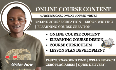 I Will Create Online Course Content, Curriculum, E-learning Course Content on Thinkific