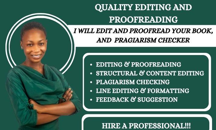 Do Book Proofreading, Manuscript Editing, Book Editing and Formatting, eBook Editor