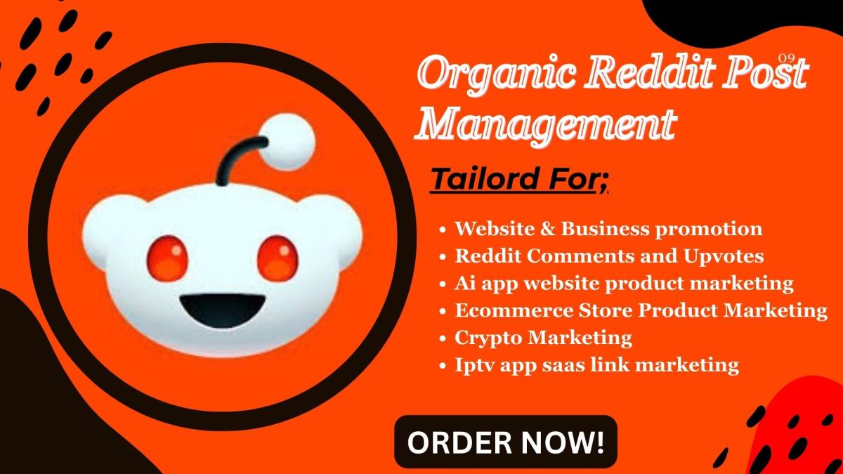 I will do reddit post for crypto website product link ai business app