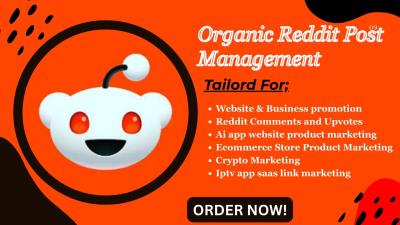 I will do reddit post for crypto website product link ai business app