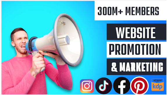 I will do marketing for website, blog, Amazon product, book on social media