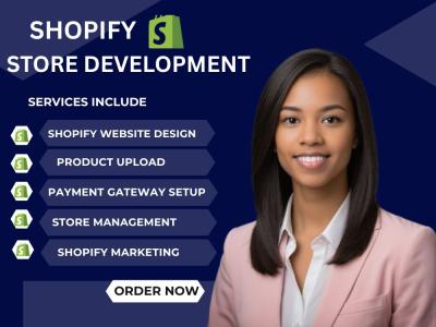 I will be your Shopify expert for website design, store setup, and marketing