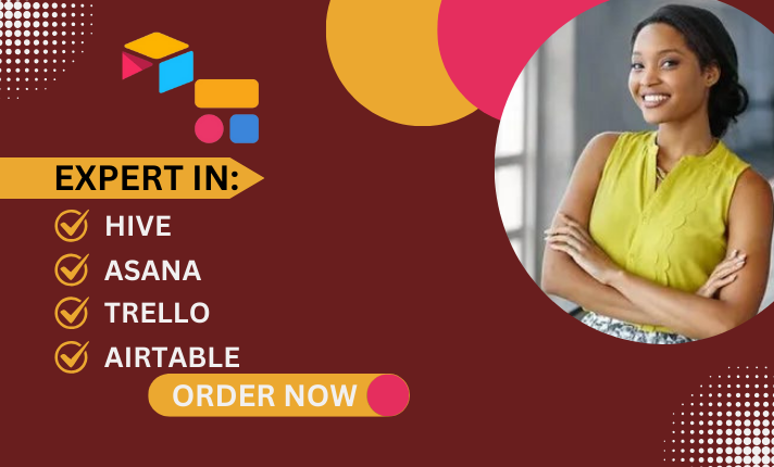 I Will Set Up and Manage Your Projects in Hive, Asana, Trello, or Airtable