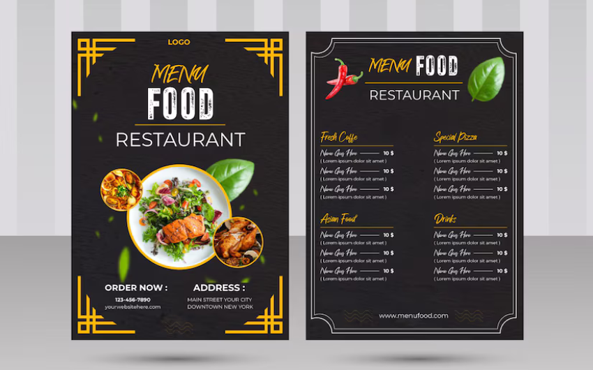 I Will Design Custom Restaurant Menu Food Menu Digital Menu Poster Flyer and Price List