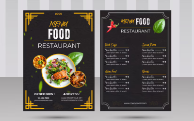 I Will Design Custom Restaurant Menu Food Menu Digital Menu Poster Flyer and Price List