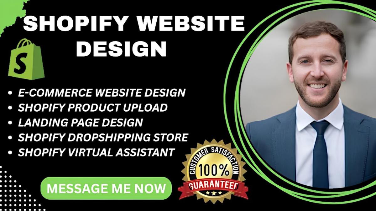 I will do Shopify Website Design, Shopify Website Redesign, Shopify Store Design
