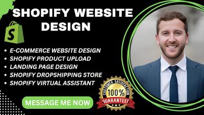 I will do Shopify Website Design, Shopify Website Redesign, Shopify Store Design
