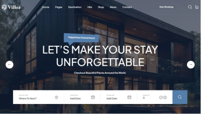I will design vacation rental, hotel booking,property management, travel,airbnb website