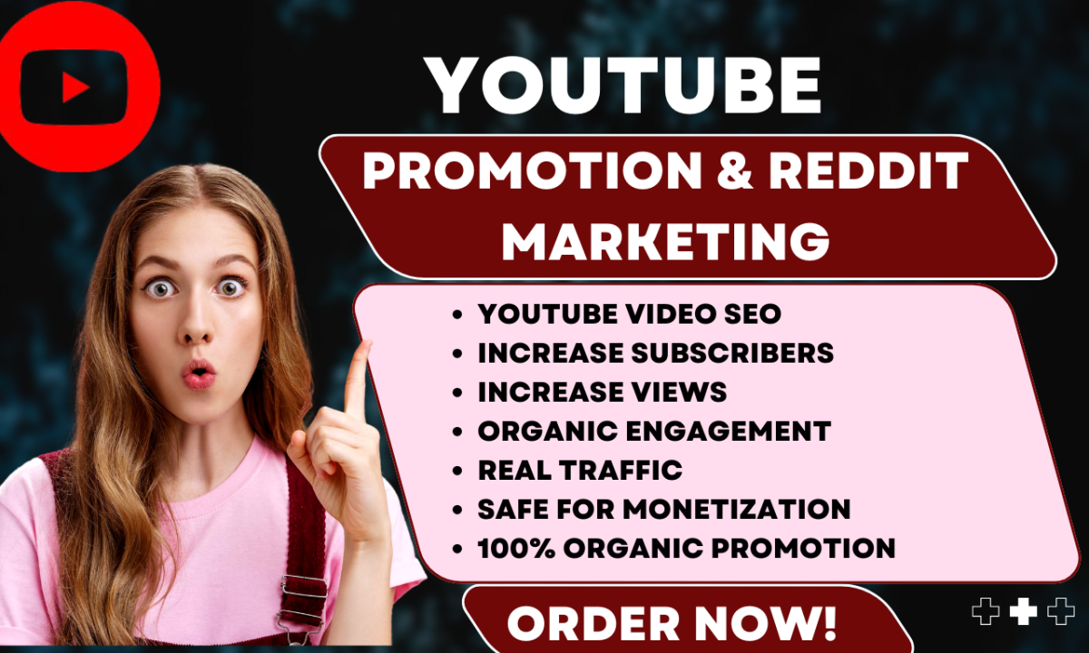 I will do organic YouTube video promotion, channel SEO & social media management