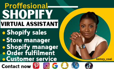 Shopify Store Manager, Amazon & Shopify Virtual Assistant for Shopify Marketing
