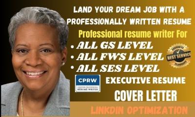 I will write a professional resume, ATS CV, and cover letter to land your dream job