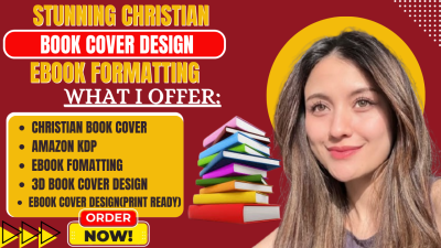 I Will Design a Stunning Christian Book Cover with Faith-Based Imagery for KDP or Ebook