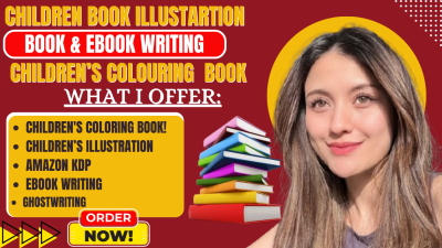 I will heartwarming children book stories and illustration, children book ghost writer
