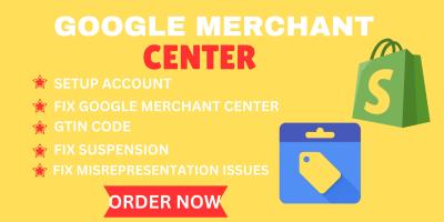I will fix Google Merchant Center misrepresentation suspension, GTIN, shopping ads