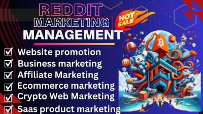 I will do Reddit post, comment for crypto website, commerce store, product, SaaS, AI app
