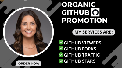 I will do organic GitHub promotion to gain stars, fork repo, and traffic