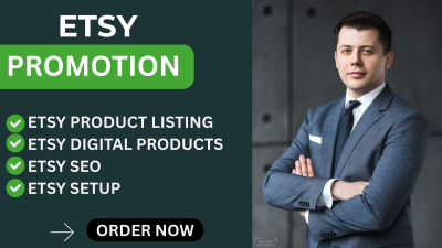 I will do Etsy store promotion, Etsy shop, Etsy product listing to boost Etsy sales