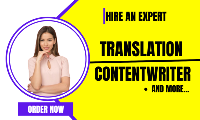 I will write you a content, translate, ghost write fiction & non-fiction